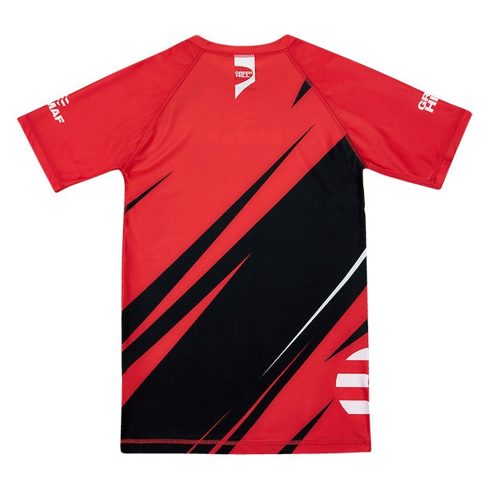 GREEN HILL Rash Guard IMMAF Approved - Red/White - S - Image 5