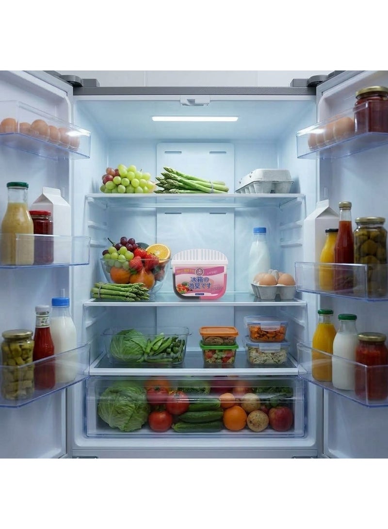 Dual-Action Refrigerator Deodorizer Box with Activated Charcoal & Plant Polyphenols Gel - Image 4