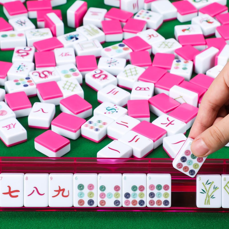 Arrowbash American Mahjong Tile Set, 160 Pcs 1.2 Inch Hand Carved Mahjong Tiles for Family Night, Ma Jiang Lovers - Image 5