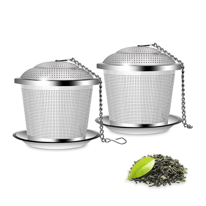 Stainless Steel 304 Tea Filter – Small, Silver, 2 Pieces, Mesh Infuser, for Loose Tea