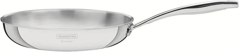 Tramontina Grano 30 cm Stainless Steel Frying Pan for Induction, Electric, Gas and Ceramic Hobs