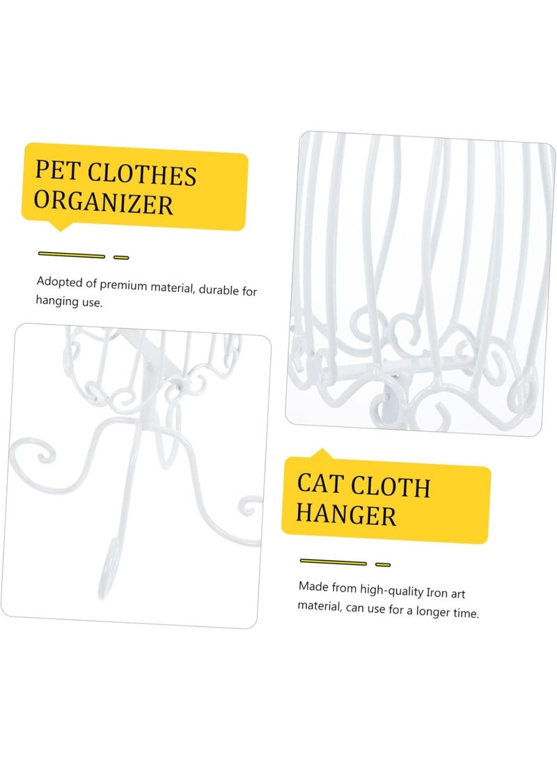 GGOOT 1pc Lightweight Pet Clothing Display Rack Durable Iron Dog Clothes Hanger Compact Convenient Pet Clothing Holder for Grooming Products and Accessories - Image 3