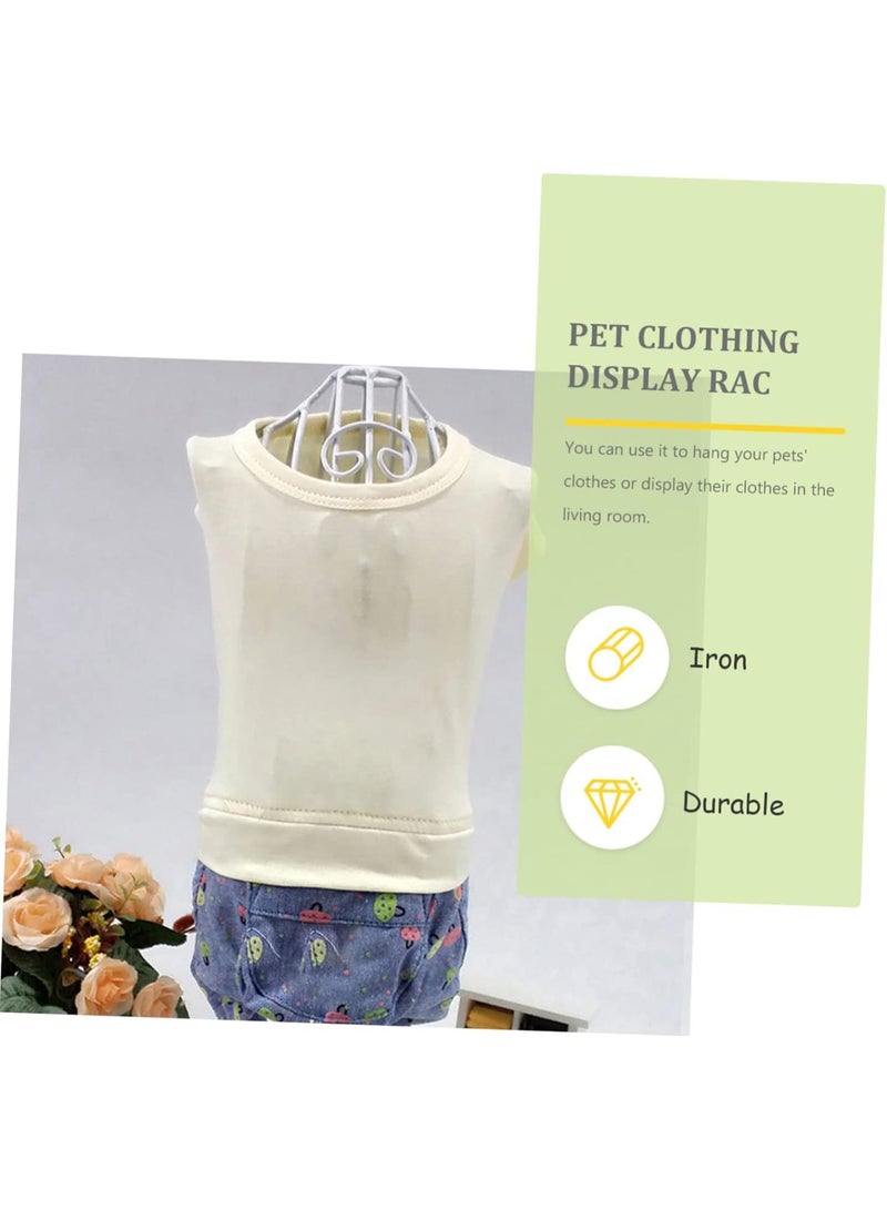 GGOOT 1pc Lightweight Pet Clothing Display Rack Durable Iron Dog Clothes Hanger Compact Convenient Pet Clothing Holder for Grooming Products and Accessories - Image 4