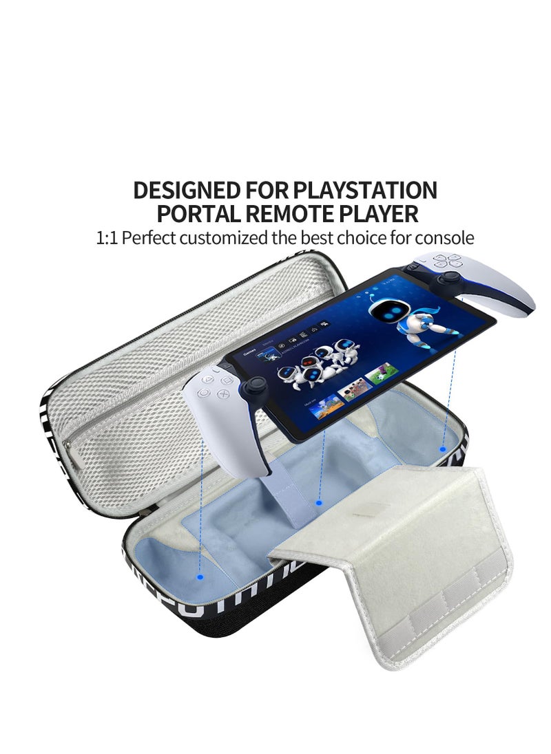 Compatible with PS Portal Waterproof Hard Shell Travel Case, Large Capacity PS5 Portal Case Suitable for Travel and Home Storage, Compatible with Ps Portal-Shockproof and Waterproof