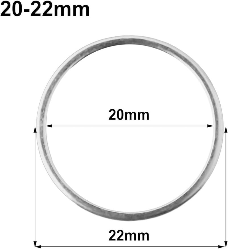 Circular Saw Blade Reduction Conversion Ring Adapter Set 22 20mm Metal Bushing - Image 5