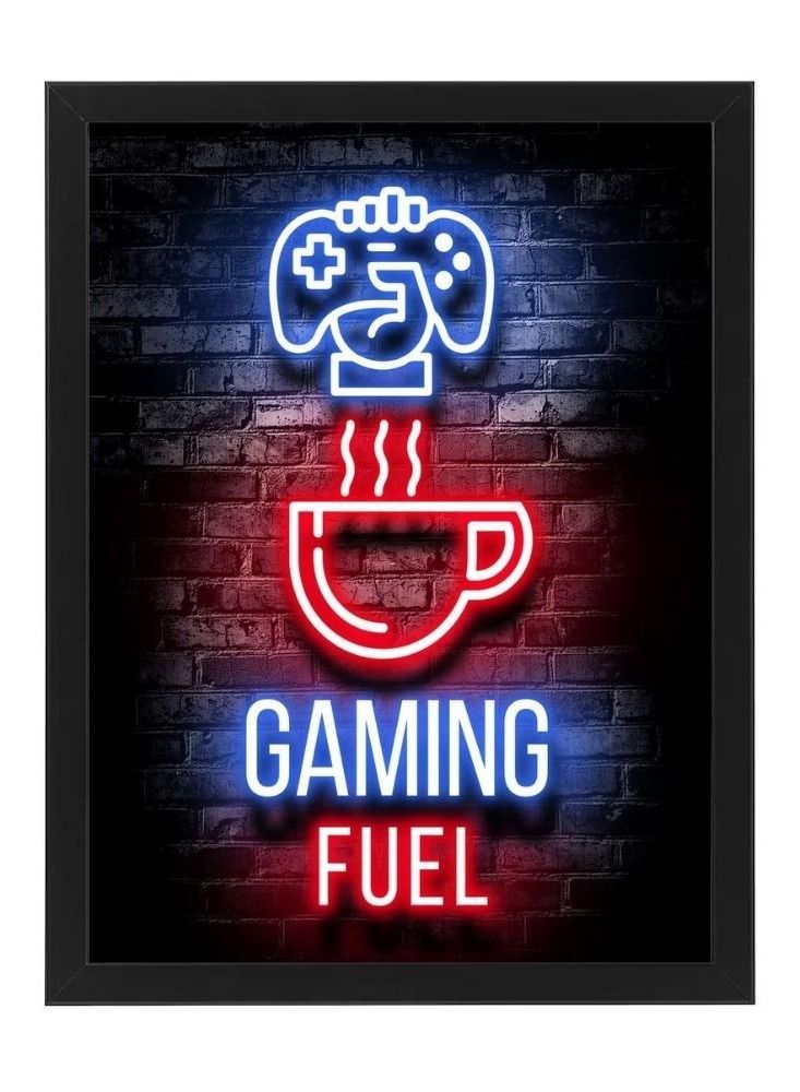 RKN Coffee The Gaming Fuel Wall Art Poster Frame  A4 Size - Image 1
