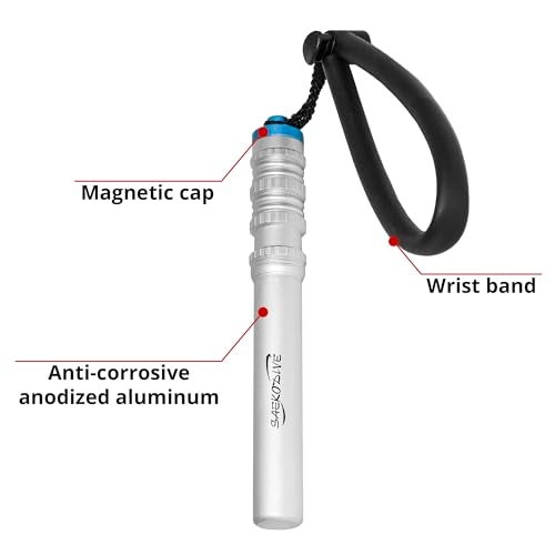 Saekodive Diving Shaker Rattle Stick with Magnet - 6.7" Aluminum, Magnetic Mute System - Scuba Noice Maker, Underwater Shaker, Signal Communication Device - Image 2