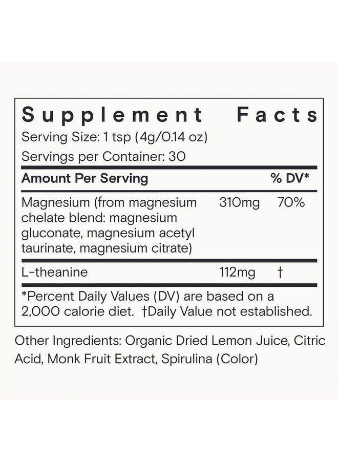 Moon Juice - Magnesi-Om, Blue Lemon - Jar (30 Servings) - Support Brain Health & Rest - Magnesium Powder - L-Theanine - Regularity - Glass Bottle - 100% Traceable - Vegan & Non GMO - 4.2oz - Image 4