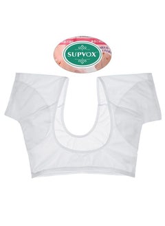 SUPVOX Underarm Sweat Pads Sweat Guard Underwear Vest Short Sleeve Dress Shields Sweat Shields Armpit Pads for Women Girls Ladies White 