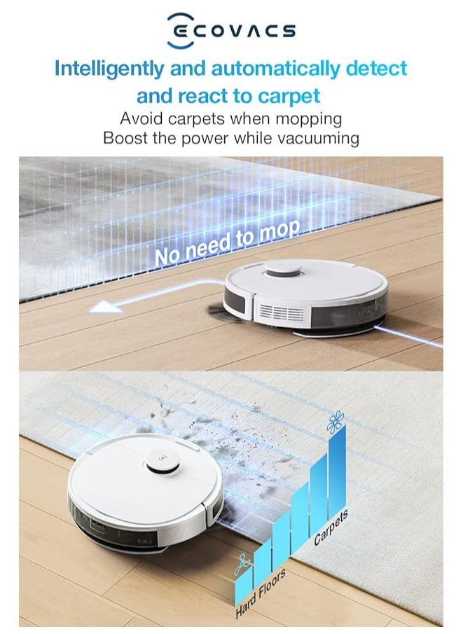 ecovacs - ECOVACS 2300Pa Suction Power Deebot N8 Robot 2-in-1 Multi-Floor Mapping Vacuum Cleaner - Image 1