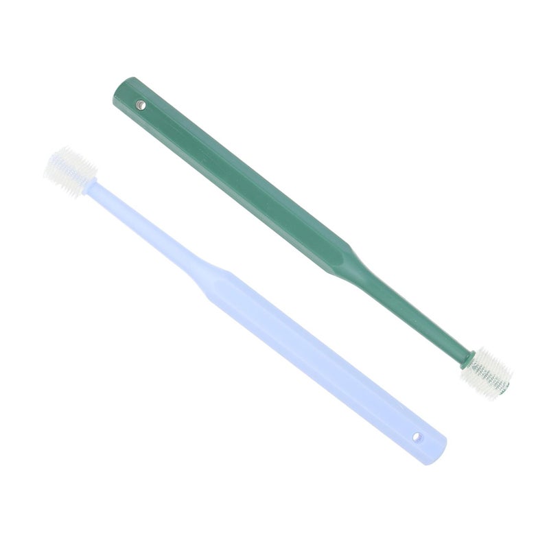 2Pcs Pet Toothbrush Set for Dogs Cats with Non Slip Handle Dental Care Fresh Breath - Image 2