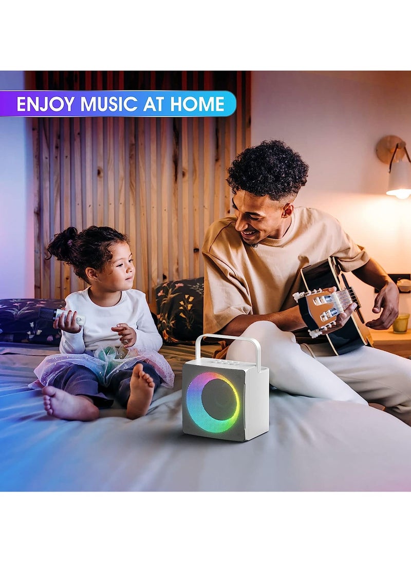 SDRD SD-508 New Mini Karaoke RGB Speaker with Dual Microphone  - Image 3
