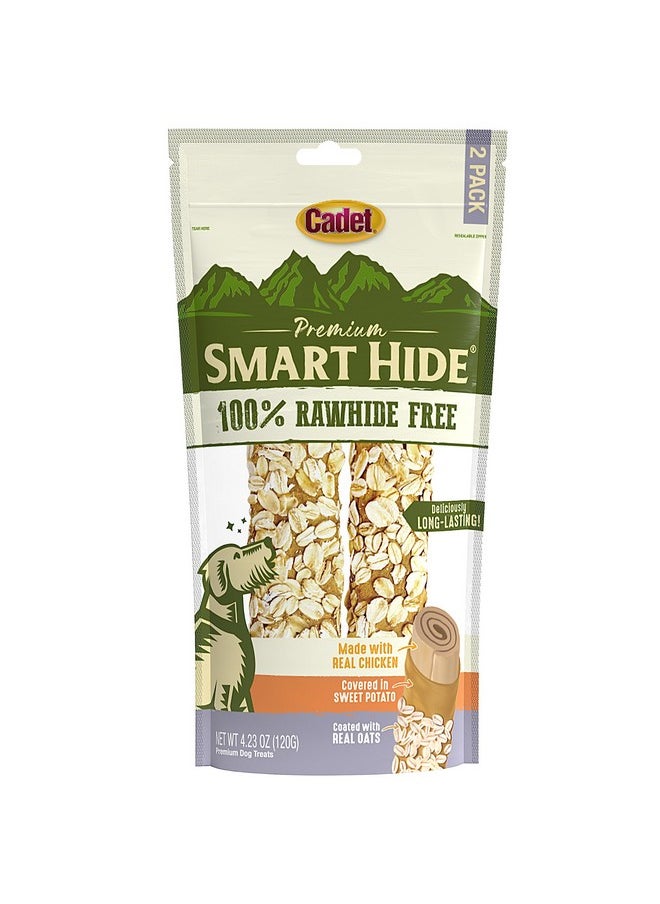 Cadet Cadet Smart Hide Rawhide Free Dog Treats - Oat Coated, 2 Count  - Image 1