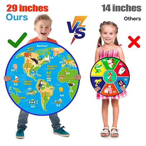Bootaa 29 Large Dart Board for Kids BooTaa Kids Dart Board with 12 Sticky Balls Boys Toys IndoorSport Outdoor Fun Party Play Game Toys Birthday Gifts for 3 4 5 6 7 8 9 10 11 12 Year Old Boys Girls - Image 3