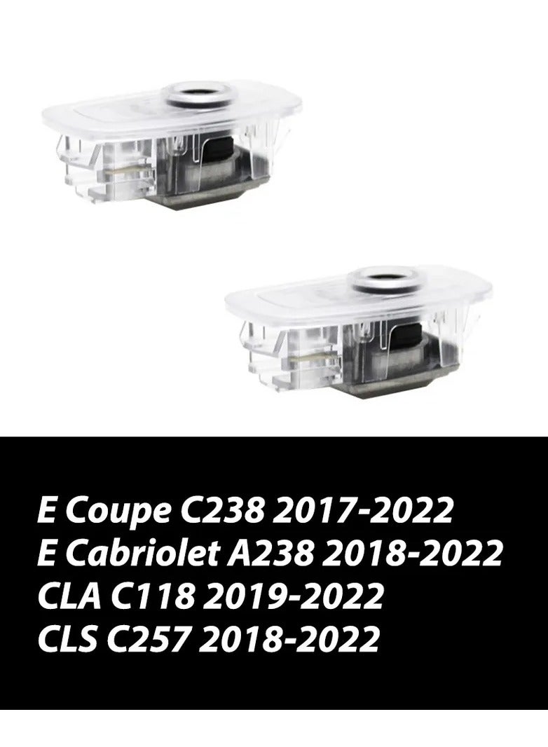 Vierex Mercedes Door Logo Light Welcome Projector Lamp Compatible Model Mercedes CLS 2019 CLA-Clsaa 2020-2021 -2021  S-Coupe New CLA CLS E-Coupe S-Coupe Puddle Light Banz Accessories 2PC For 2Door - Image 3