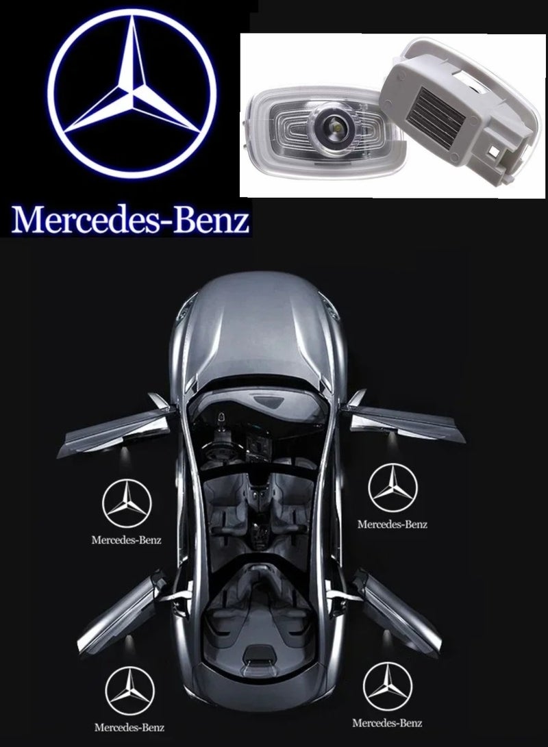 Vierex Mercedes Door Logo Light Welcome Projector Lamp Compatible Model Mercedes CLS 2019 CLA-Clsaa 2020-2021 -2021  S-Coupe New CLA CLS E-Coupe S-Coupe Puddle Light Banz Accessories 2PC For 2Door - Image 2