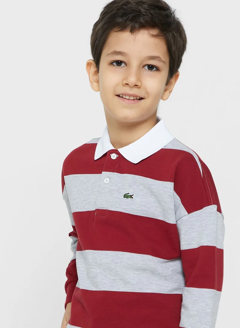 LACOSTE Causal Color Block Polo