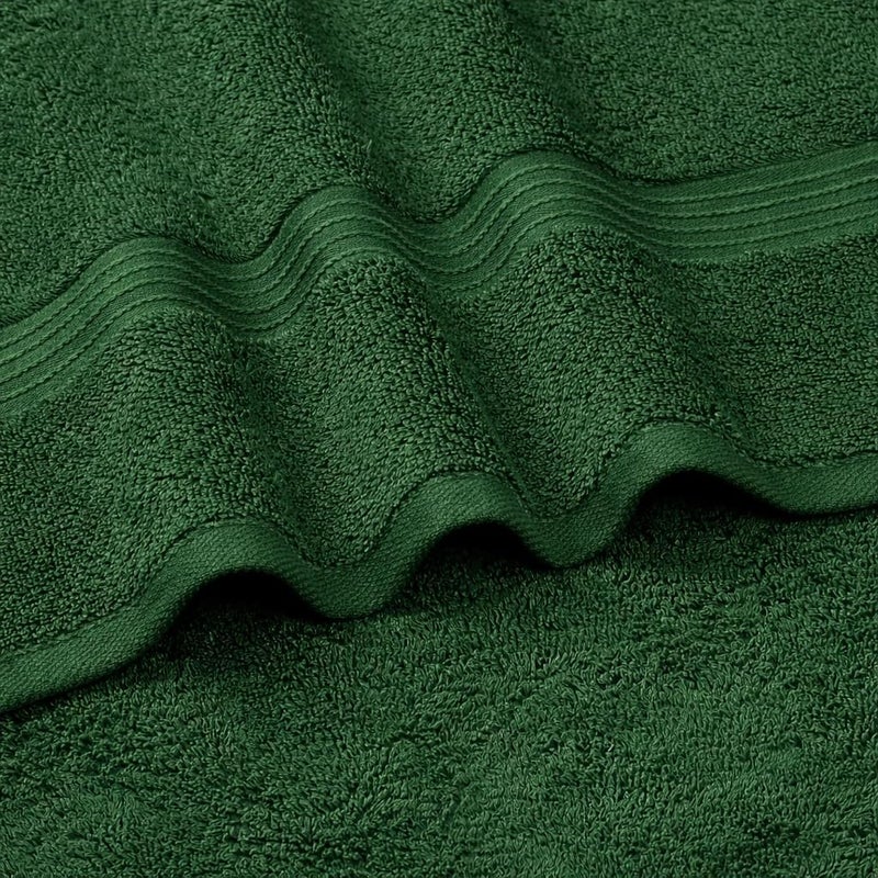 بليس كاسا مجموعة مناشف الحمام (4 قطع، 70 × 140 سم) - 600 GSM قطن ممشط 100% سريع الجفاف عالي الامتصاص مناشف حمام سميكة - جودة ناعمة كالفنادق للحمام والسبا (أخضر آزادي، مجموعة مناشف يد 4 قطع) - Image 4