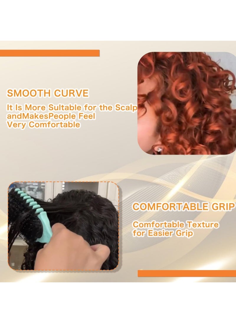 Curl Defining Brush, Curl Brush, Bounce Hair Brush Styling Brush for Detangling, Shaping and Defining Curls for Women Girl's Curls to Reduce Pulling and Curl Separation (Pink)