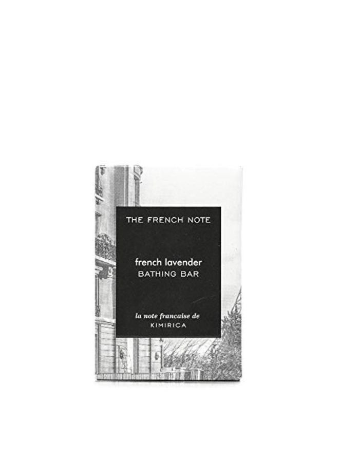 KIMIRICA - The French Note French Lavender Bathing Soap Bar, Handmade, 100% Vegan & Paraben Free, 100G - Image 1
