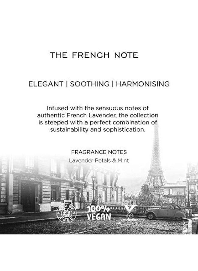 KIMIRICA - The French Note French Lavender Bathing Soap Bar, Handmade, 100% Vegan & Paraben Free, 100G - Image 1