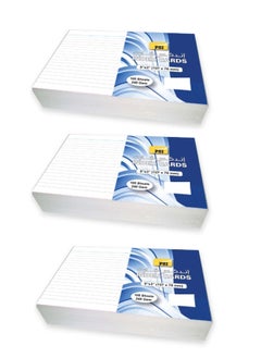 Psi 3-Pack White Index Cards 5x3 Inch Size  - Image 1