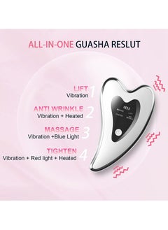 برايم بي جافاودان جهاز مساج الوجه الكهربائي Gua Sha للتجاعيد والانتفاخ والذقن المزدوجة وتخفيف التوتر والتدفئة والاهتزاز  - Image 3