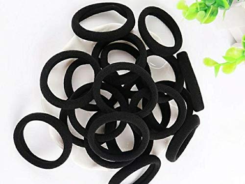 TRIPIN Black Thick Rubber Bands for Hair – Pack of 30 | Strong, Stretchable Hair Ties for Women & Girls | No-Slip, Durable Hair Accessories for Daily Use | Comfortable & Tangle-Free - Image 2