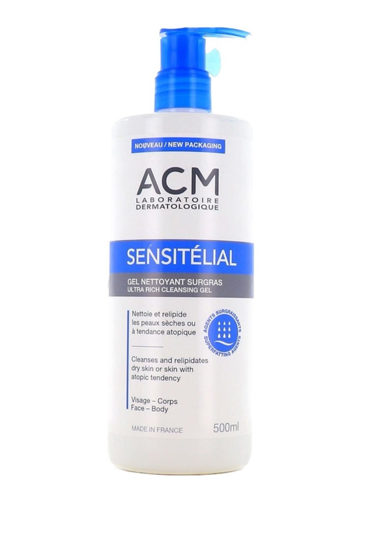 ACM Sensitelial Ultra Rich Cleansing Gel 500ml 