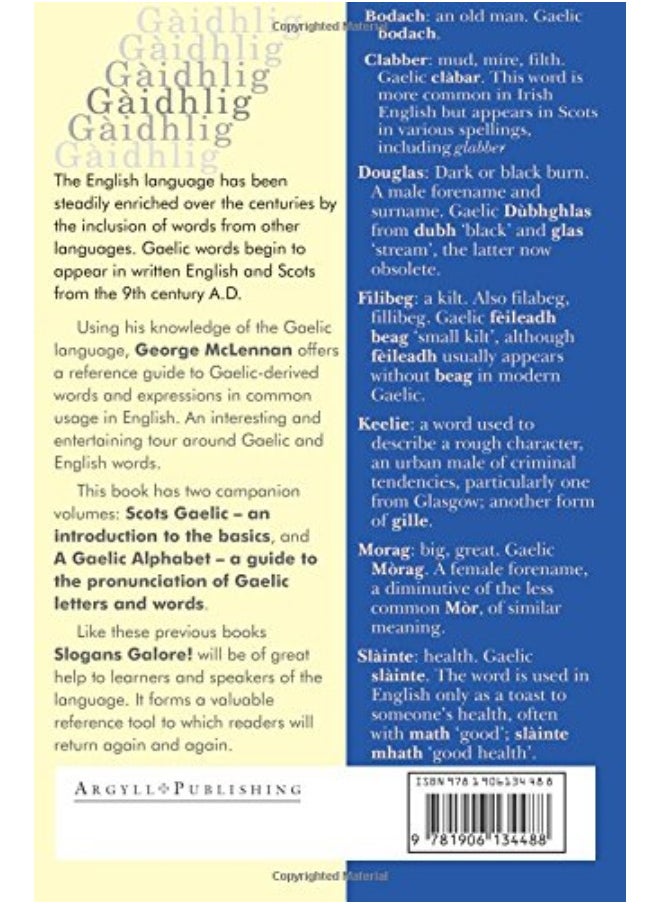 Slogans Galore!: Gaelic Words in English  - Image 3