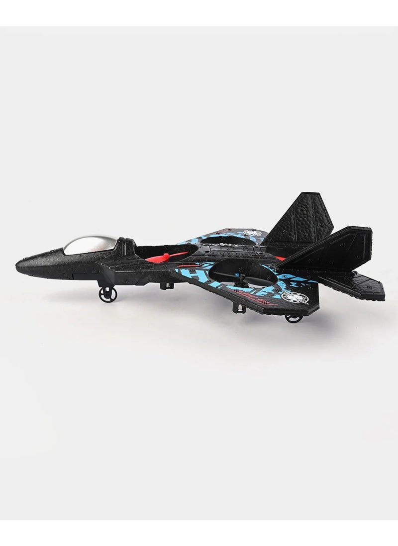 TOY GARDEN - RC Aeroplane 2.4GHz Remote Control L0712 Quadcopter Floating Fighter Plane – RTF Airplane Toy with Colored Lights and USB Charging, Ideal for Beginners, Kids, and Adults - Image 1