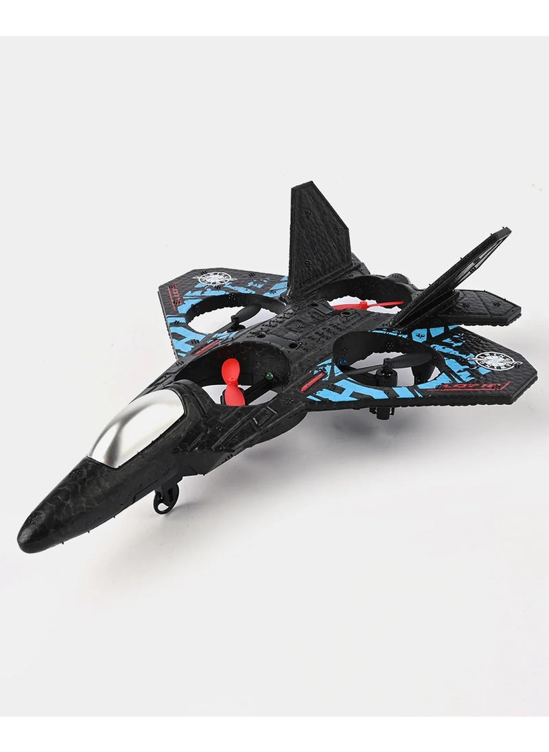 TOY GARDEN - RC Aeroplane 2.4GHz Remote Control L0712 Quadcopter Floating Fighter Plane – RTF Airplane Toy with Colored Lights and USB Charging, Ideal for Beginners, Kids, and Adults - Image 1