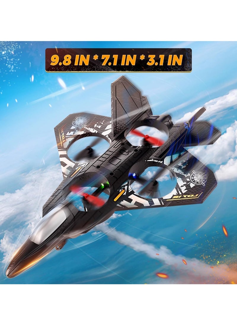 TOY GARDEN - RC Aeroplane 2.4GHz Remote Control L0712 Quadcopter Floating Fighter Plane – RTF Airplane Toy with Colored Lights and USB Charging, Ideal for Beginners, Kids, and Adults - Image 1
