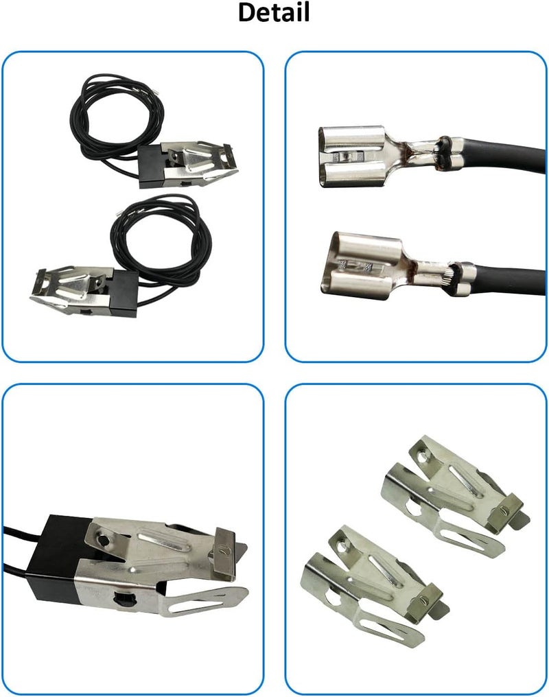 LANDSIN 2 حزمة من مجموعة مقبس العنصر وأسلاك WB2X8228 مناسبة لمواقد GE الكهربائية وأجزاء شعلات الموقد الكهربائي، تحل محل AP2013499 PS242972 - Image 3