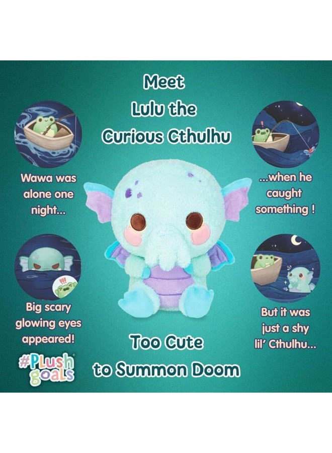 Cuddle Barn PlushGoals - Lulu The Curious Cthulhu | Cute Kawaii Soft Plush Cuddly Cryptid, 10 inches - Image 2