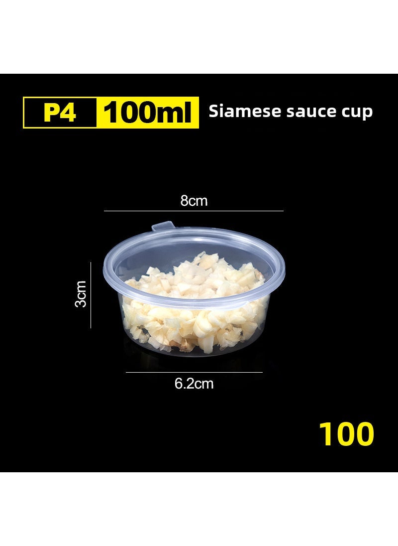 Disposable Sauce Cups with Lids 100ml sauce cup 100