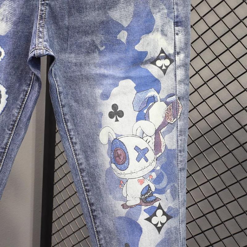 Unisex Casual Daily Denim Jeans - Image 4