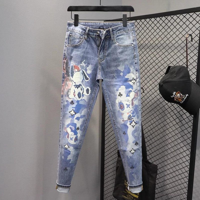 Unisex Casual Daily Denim Jeans - Image 2
