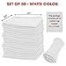 TALVANIA Shop Towels Pack of 50 Reusable Cleaning Rags Durable Quality Cotton 13 x 13 Machine Washable Suitable for All Purposes White - Image 4