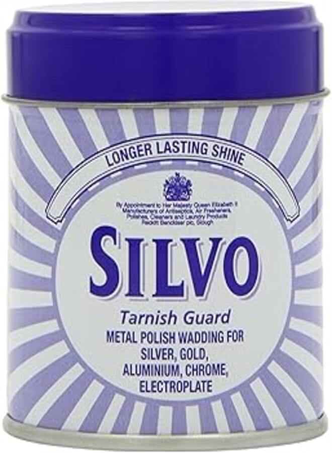 Silvo NEW Tarnish Guard Duraglit Wadding Metal Polish - Silver and Gold, 75g