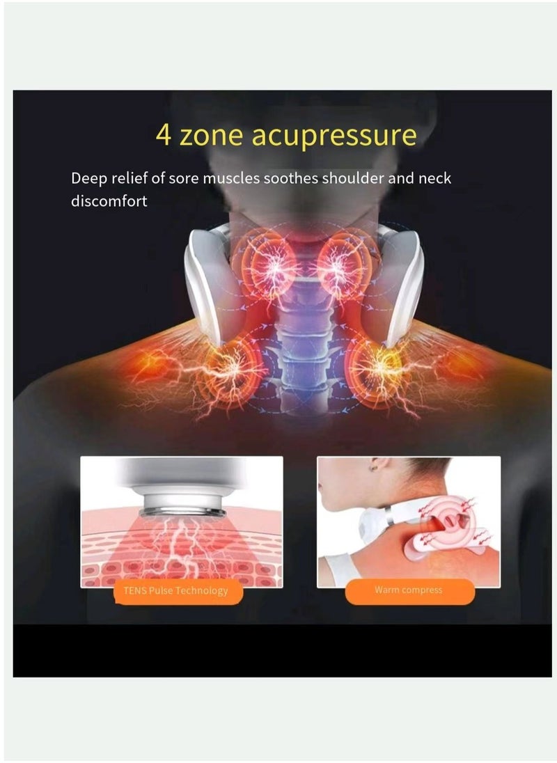 Generic - New portable cervical massager, shoulder and neck pulse heat compress device - Image 1