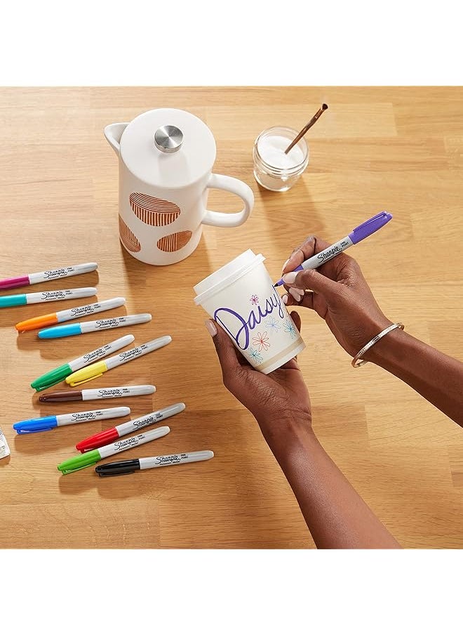 Sharpie Fine Point Permanent Marker Fine Pastel Pack Of 4  - Image 4