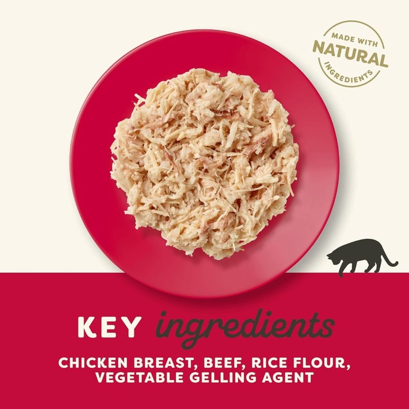 آبلاوس طعام القطط البالغة الرطب من أبلوز، دجاج مع لحم بقري في جيلي، كيس 70 جرام - Image 2