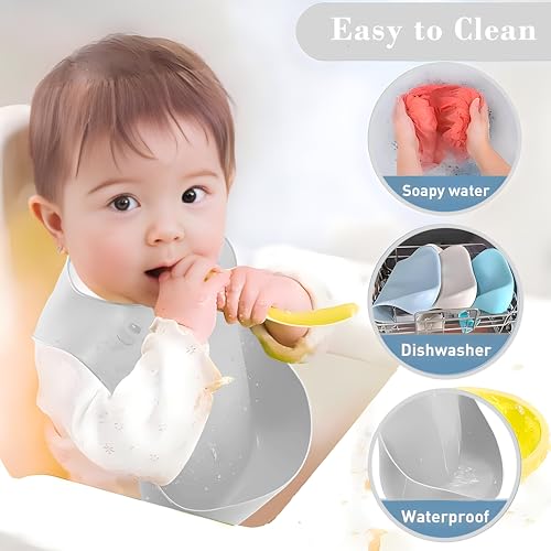 MIICASA Silicone Baby Feeding Set,Miicasa Baby Led Weaning Supplies Kit With Suction Bowl & Car Plate, Bib, Spoon, Fork, Cup - Food-Grade Silicone, Dishwasher-Safe, No BPAs - For 3+ Months - Image 2