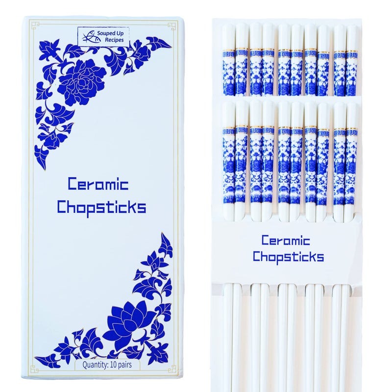 Buy It For Life Chopsticks  Blue Peony Design