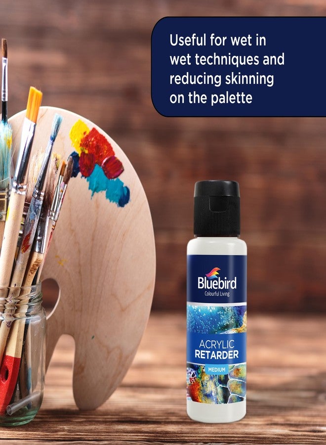 BLUEBIRD Acrylic Paint Retarder 3.4 Fl. Oz. / 100 ML, Artist Colors Acrylic Retarder, Additive Medium - Image 2