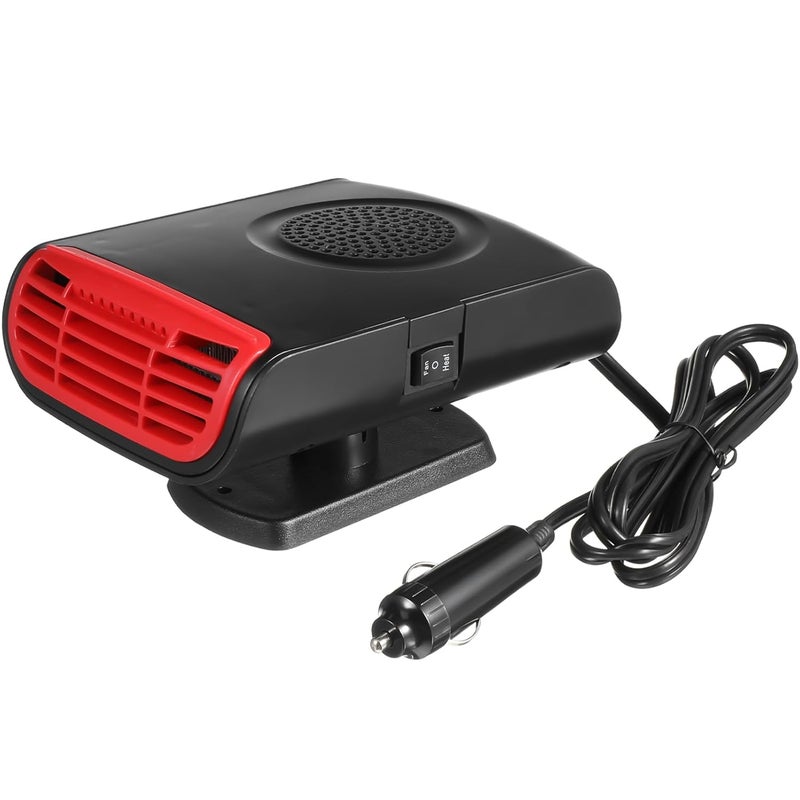 Car Heater, 12V 150W Car Defroster and Cooling Fan, Portable Car Heater, 2 in1 Heating/Cooling Outlet Plug in Cigarette Lighter Automobile Windscreen Fan for Winter and Wet Weather - Image 1