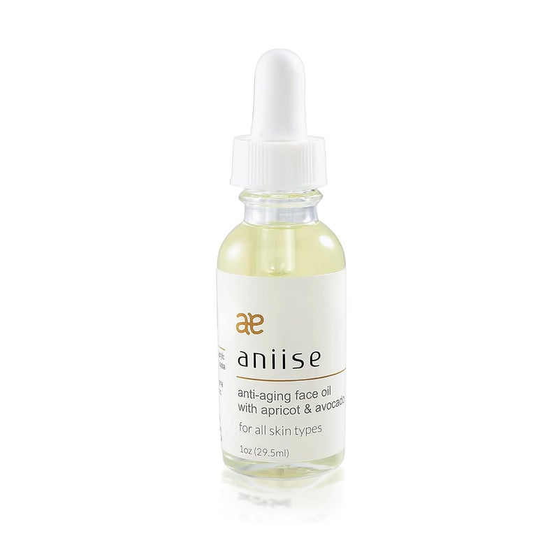 Anti  Aging Face Oil with Apricot and Avocado Moisturizing for Face for All Skin Types  AllNatural Serum for Face  With Vitamin C E and Grape Seed 1 oz