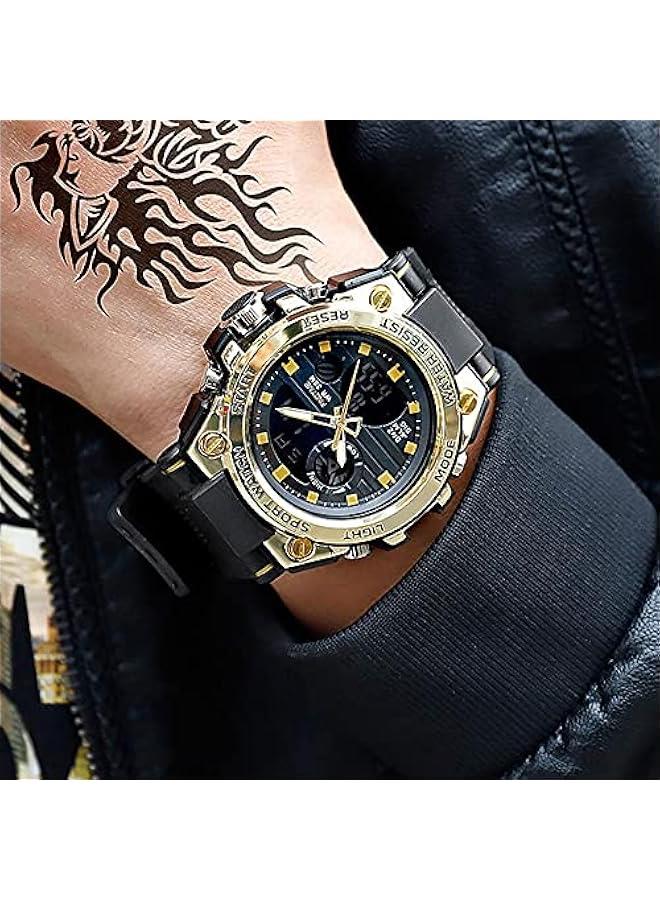 Watches for Men Military Tactical Sport LED Stopwatch Black Digital Wacht for Running Workout Father Husband Relojes de Hombre - Image 3