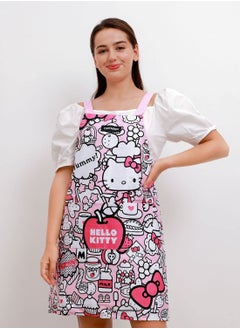chefmade Hello Kitty 100% Cotton Apron Adjustable Cross Back Dress with 2 Pockets Kitchen Aprons  - Image 3